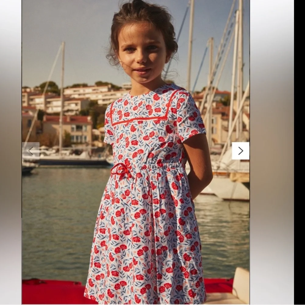 Sergent Major Floral Sailor Dress